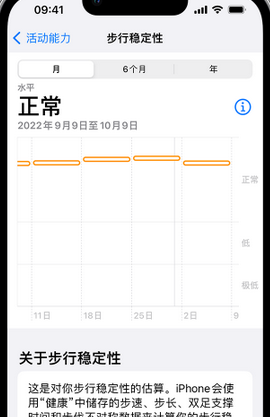 民丰iPhone手机维修如何在iPhone开启'步行稳定性通知'