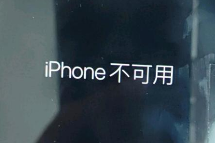 民丰苹果服务网点分享锁屏界面显示“iPhone 不可用”如何解决 